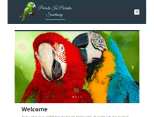 Tablet Screenshot of parrotsinparadise.org